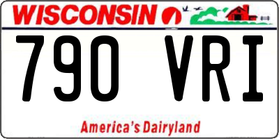WI license plate 790VRI