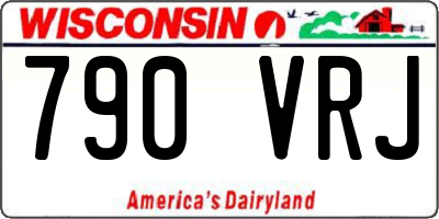 WI license plate 790VRJ