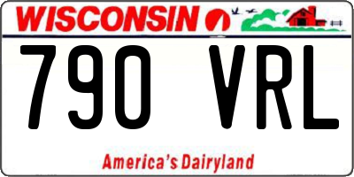 WI license plate 790VRL