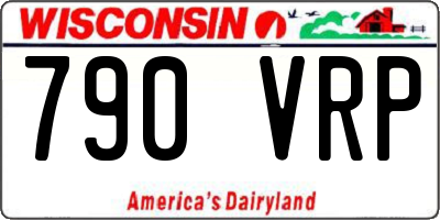 WI license plate 790VRP