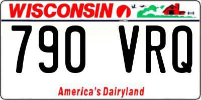 WI license plate 790VRQ
