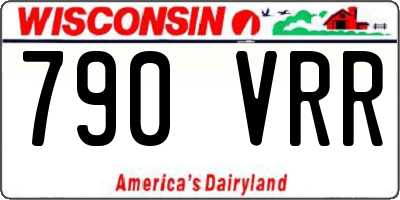 WI license plate 790VRR
