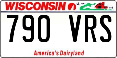 WI license plate 790VRS