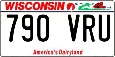 WI license plate 790VRU