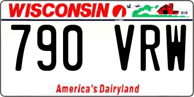 WI license plate 790VRW