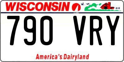 WI license plate 790VRY
