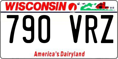 WI license plate 790VRZ