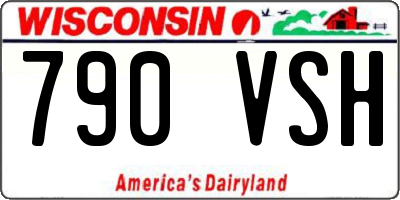 WI license plate 790VSH