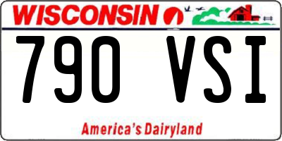 WI license plate 790VSI