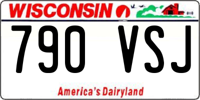 WI license plate 790VSJ