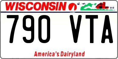 WI license plate 790VTA