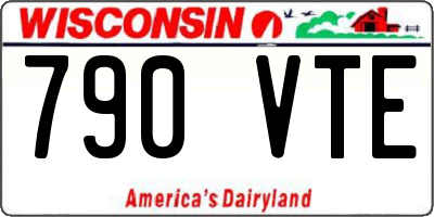 WI license plate 790VTE