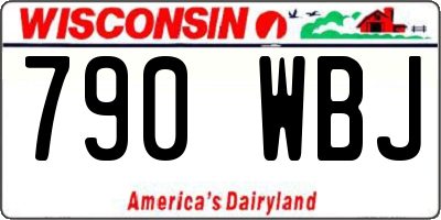 WI license plate 790WBJ