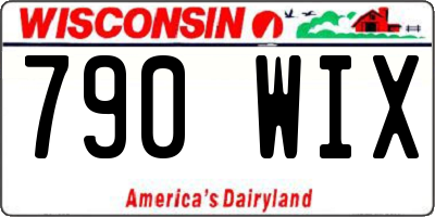 WI license plate 790WIX