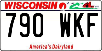 WI license plate 790WKF