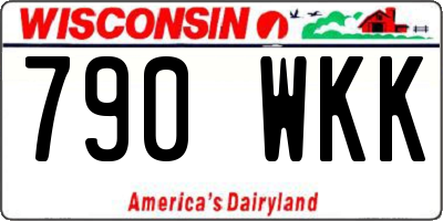 WI license plate 790WKK