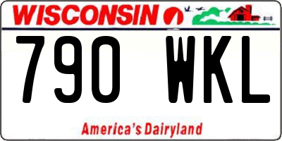 WI license plate 790WKL