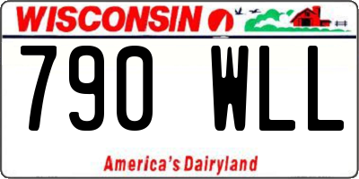 WI license plate 790WLL