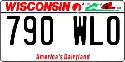 WI license plate 790WLO