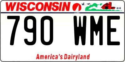 WI license plate 790WME