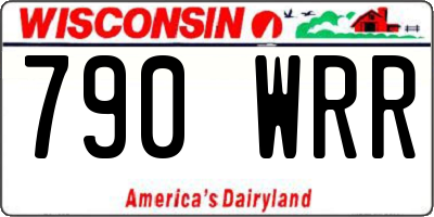 WI license plate 790WRR