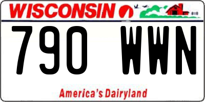 WI license plate 790WWN