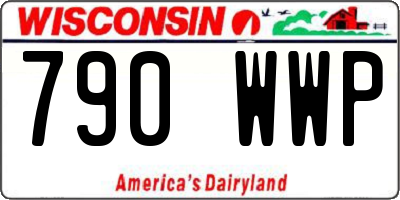 WI license plate 790WWP