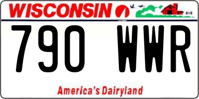 WI license plate 790WWR