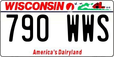WI license plate 790WWS