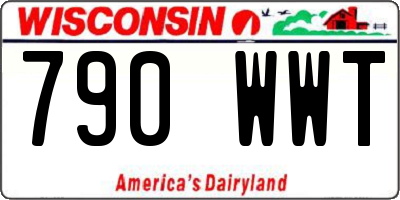 WI license plate 790WWT