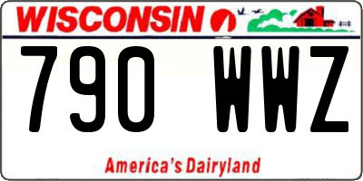 WI license plate 790WWZ