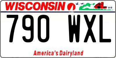 WI license plate 790WXL
