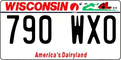 WI license plate 790WXO
