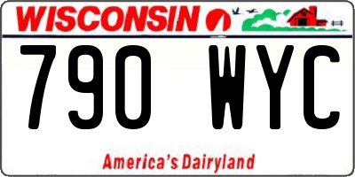 WI license plate 790WYC