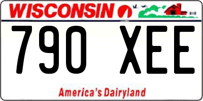 WI license plate 790XEE