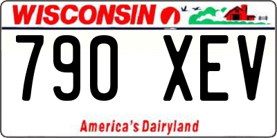 WI license plate 790XEV