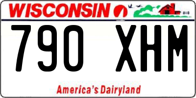 WI license plate 790XHM