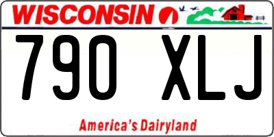 WI license plate 790XLJ