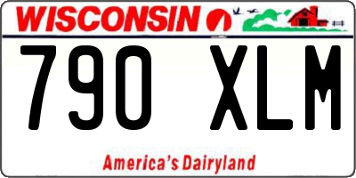 WI license plate 790XLM