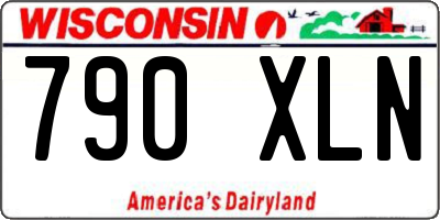 WI license plate 790XLN