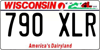 WI license plate 790XLR