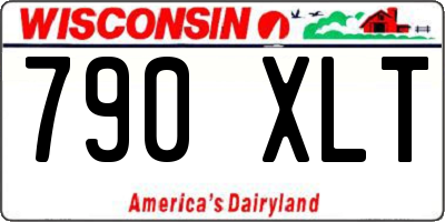 WI license plate 790XLT