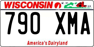 WI license plate 790XMA