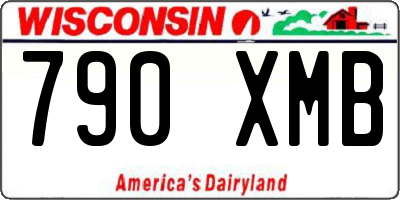 WI license plate 790XMB