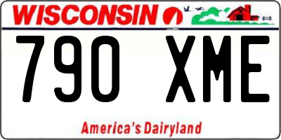 WI license plate 790XME