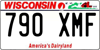 WI license plate 790XMF