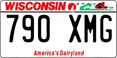 WI license plate 790XMG
