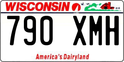 WI license plate 790XMH