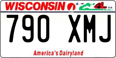 WI license plate 790XMJ