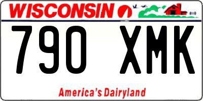 WI license plate 790XMK